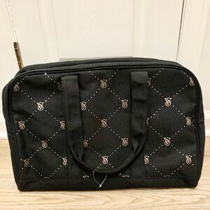 Victorias Secret NWOT Bling Big Duffle Weekender Bag 18”x9”x12”